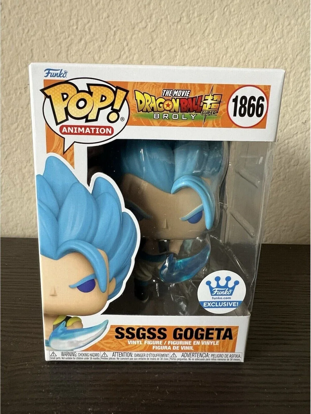 EXCLUSIVE Ssgss Gogeta Dragon Ball Funko Pop #1866 Anime Animation Shop DBZ TV